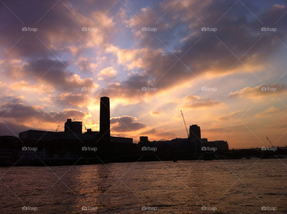 city sunset london clouds by grimulus