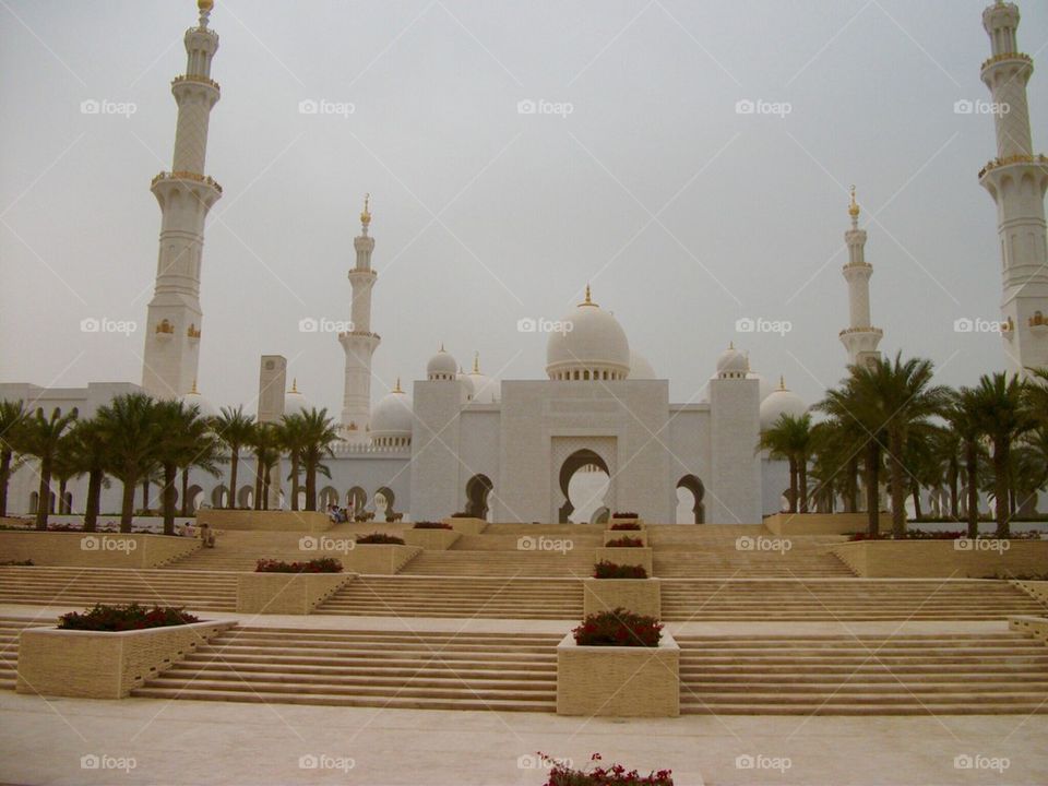 Sheikh Zayed grand mosque in Abu Dhabi 