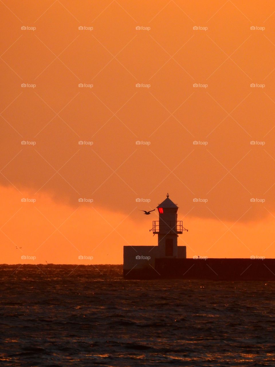 Lighthouse in dusk