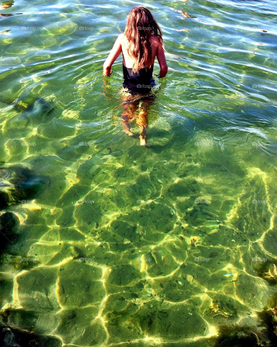 Girl in water