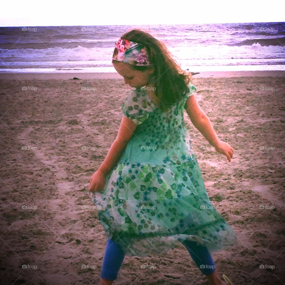 Bradin loves to dance on the beach. Dancing caught up in the moment 