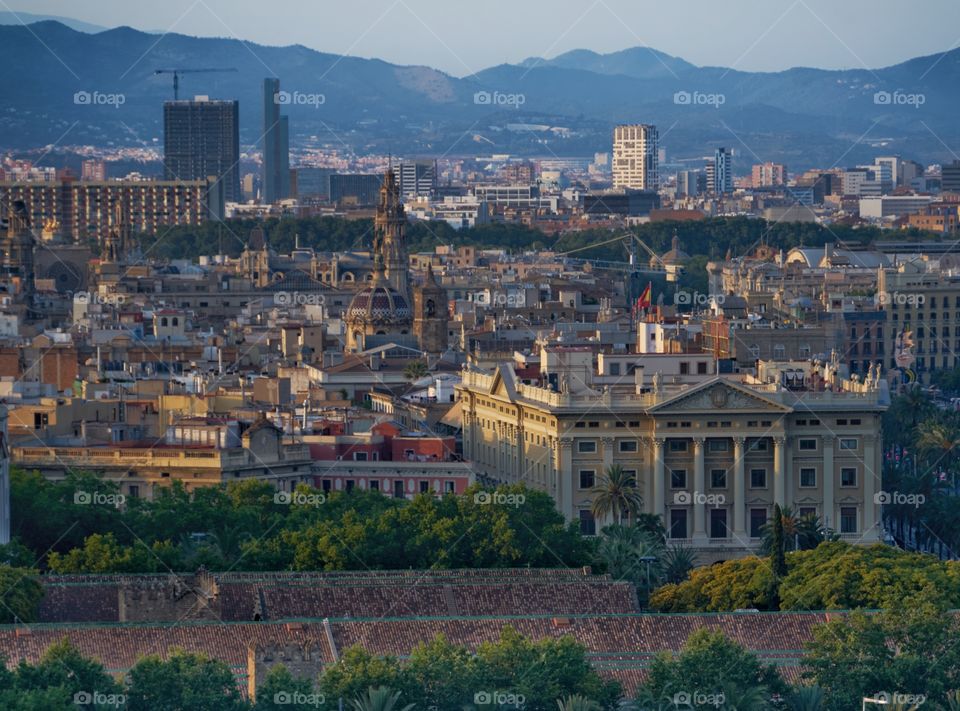 Vista de Barcelona desde Montjuic