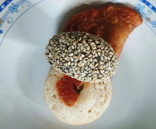 Traditional foods on plate