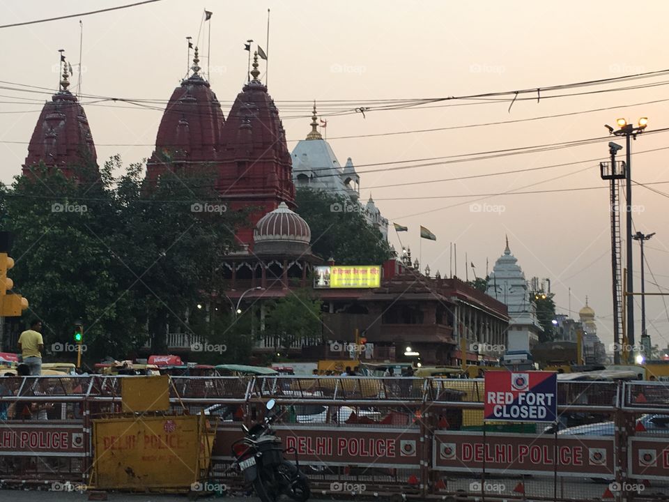 Digambar Jain temple, Lord Shiva Temple and sis ganj gurudwara @ chandani chowk, Delhi. 