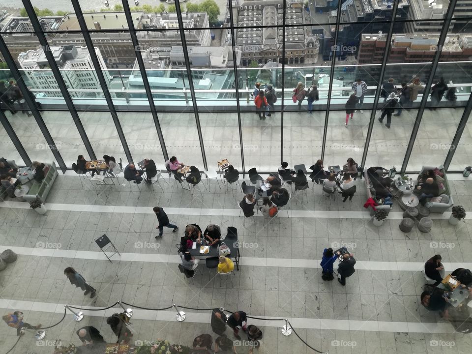 People at Sky Garden, London