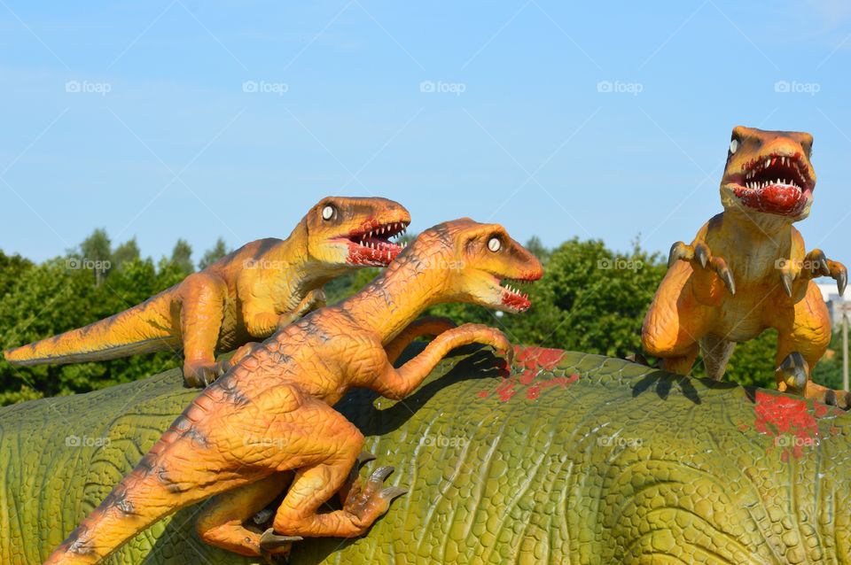 At dinosaurs park