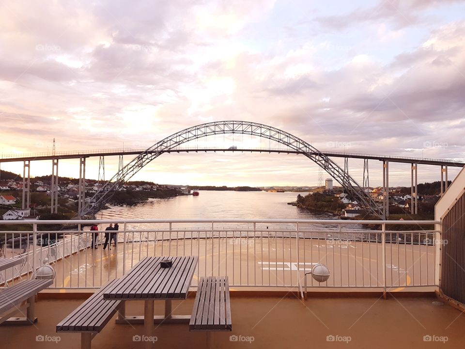 farry boat to Bergen