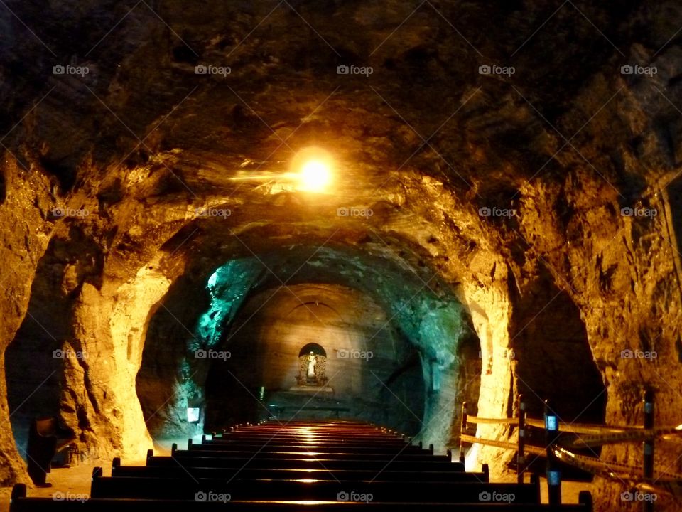 Prayers and pews in salt caves
