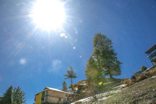 illuminating sun rays at malana, himchal Pradesh