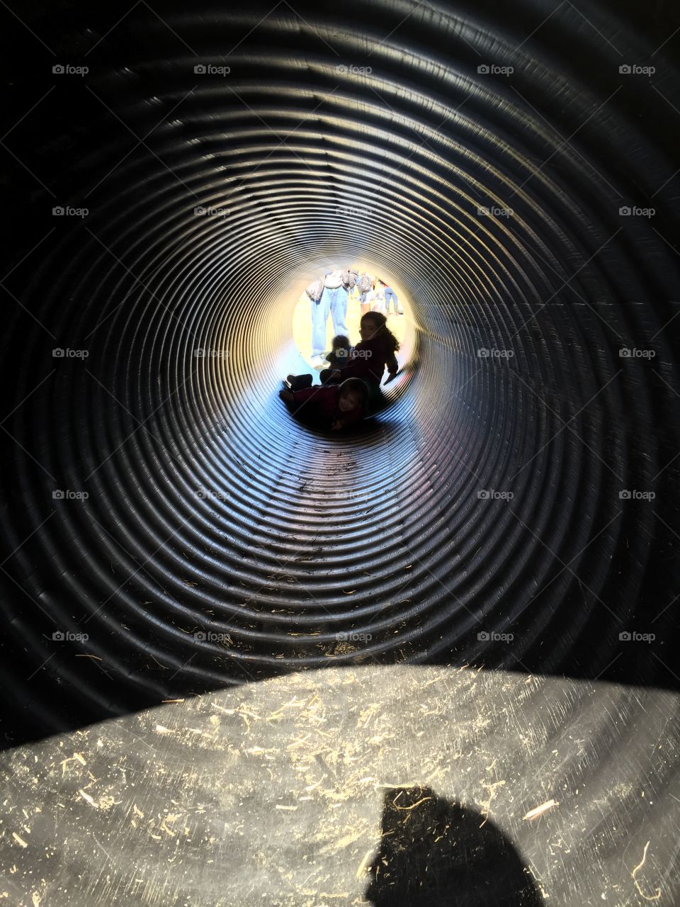 No Person, Tunnel, People, Spider, One