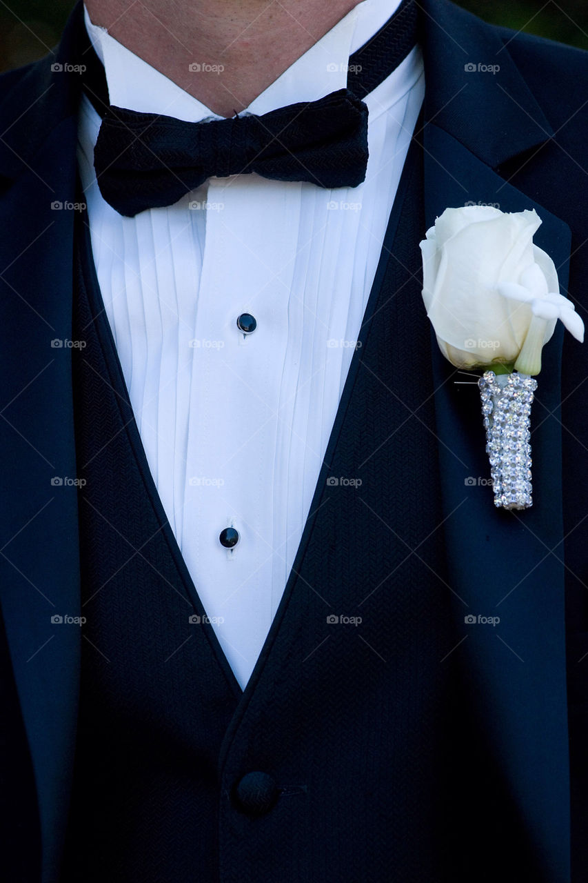 flower wedding tie bow by abbydog