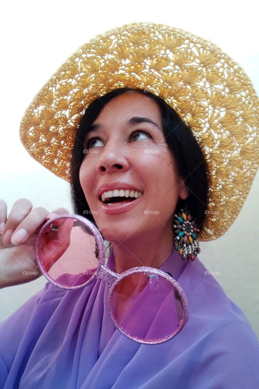 Portrait of Beautiful Smiling Woman