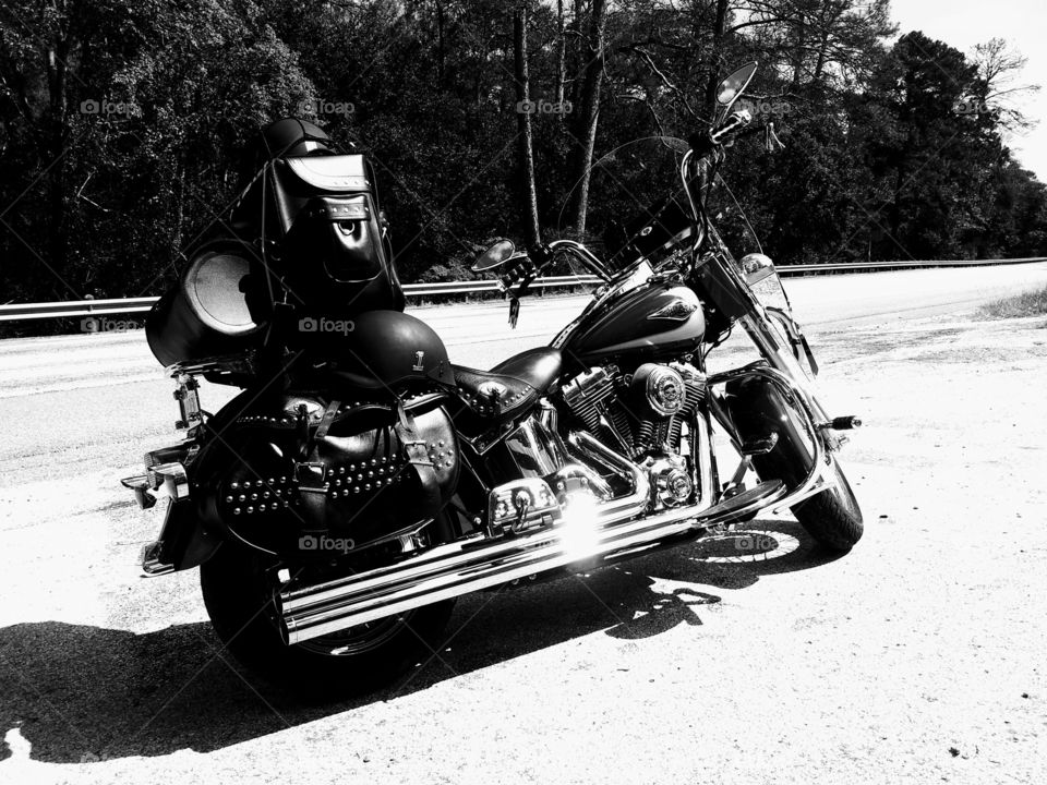 Heritage Softail on the Road