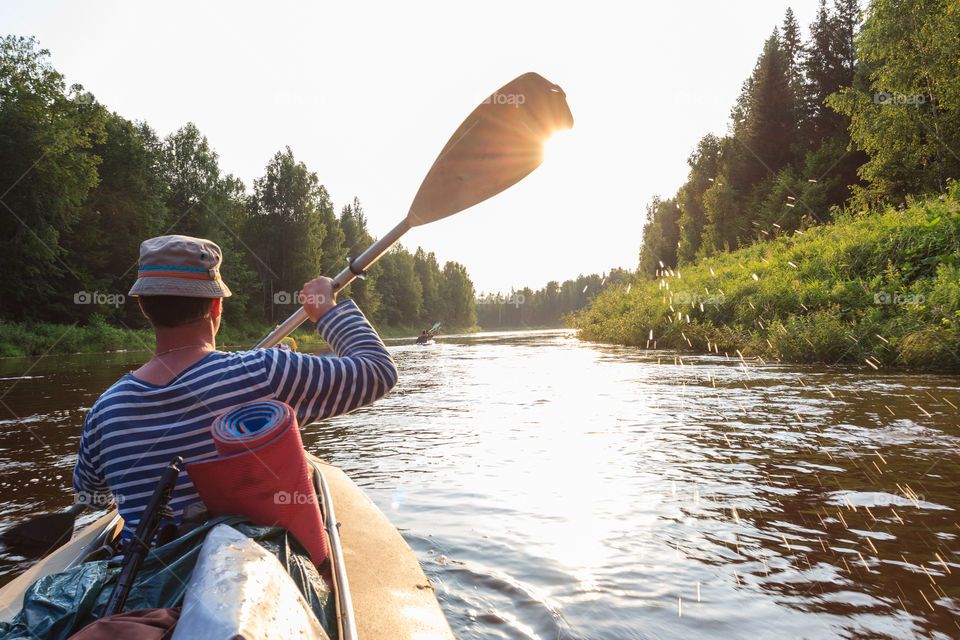 On kayak