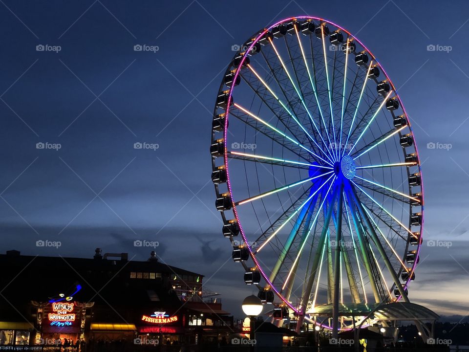 Ferris Wheel, Roll Along, No Person, Carousel, Entertainment
