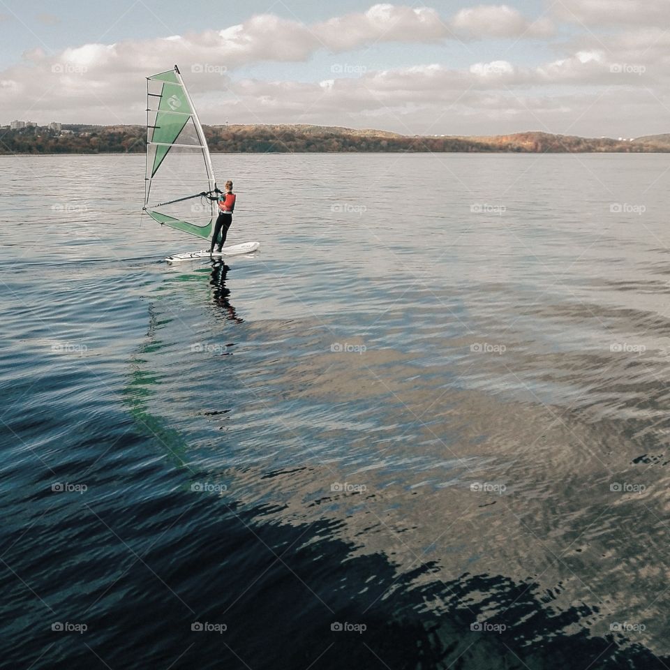 windsurfing