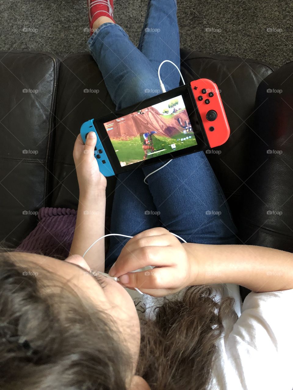 Girl on Nintendo Switch 