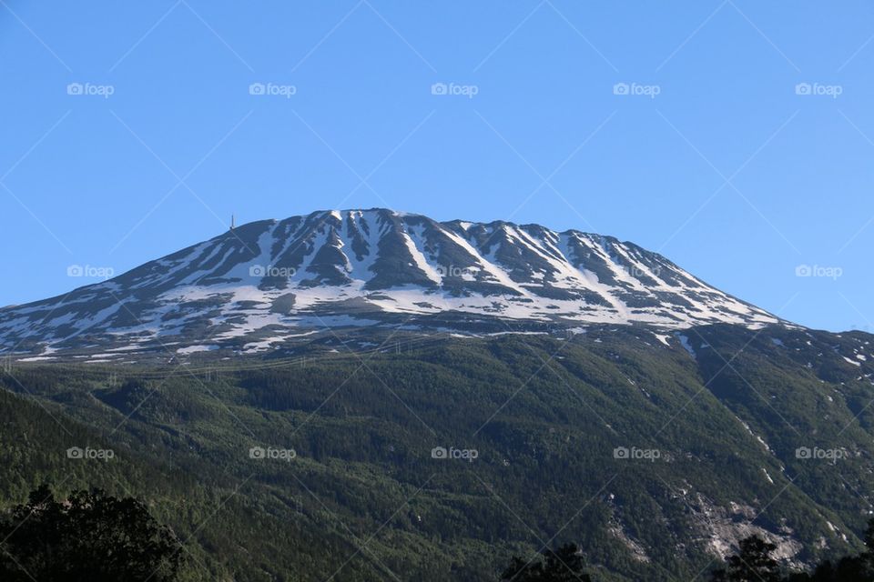 View of a volcano