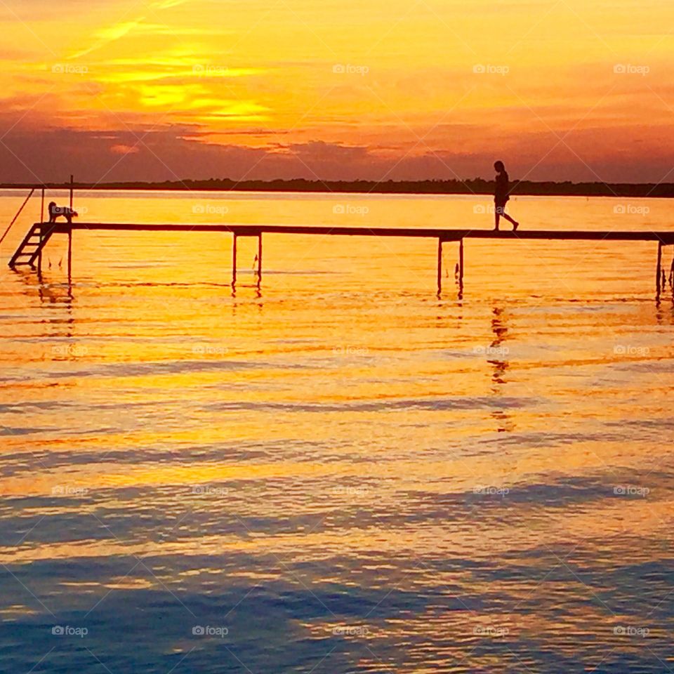 Sunset at Beach in Denmark 
