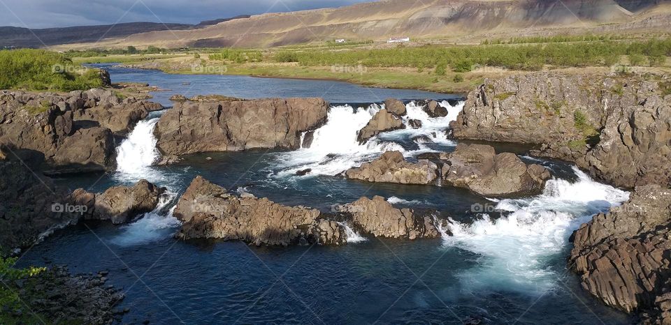 waterfall in Iceland.