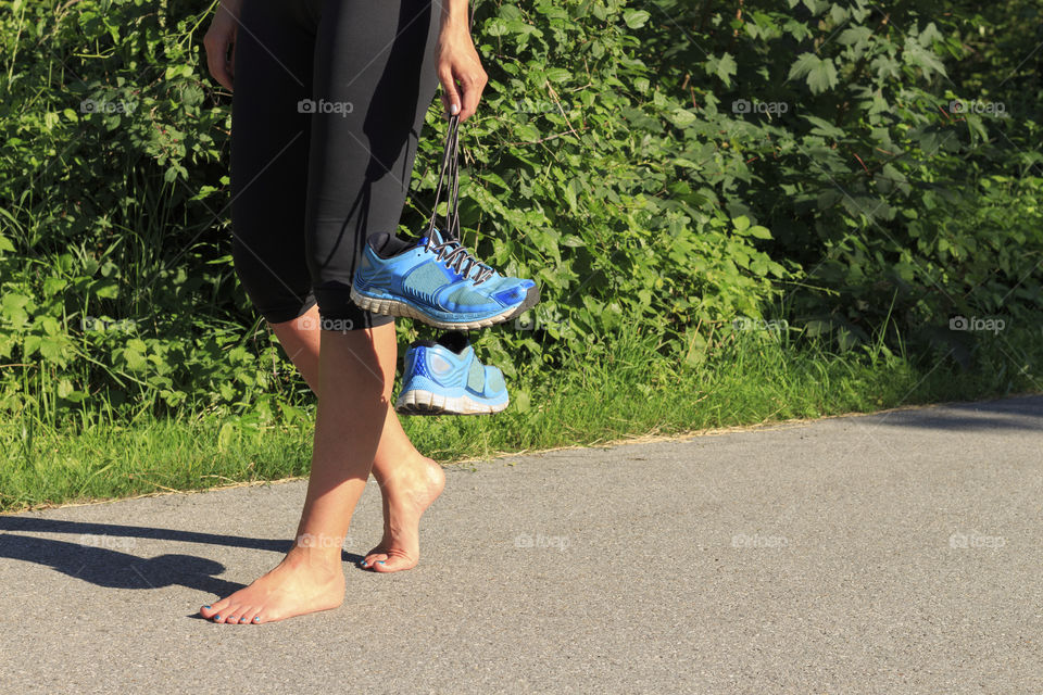 Barefoot after training