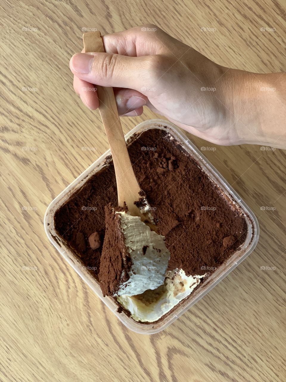 Classic Italian Tiramisu desserts with alcohol 