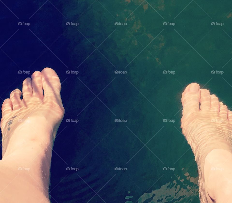 Toes in the water. Lake Ray Roberts, Sanger, TX