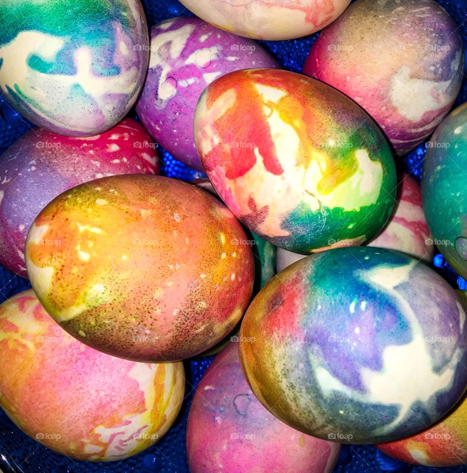 Tie Dyed Easter Eggs