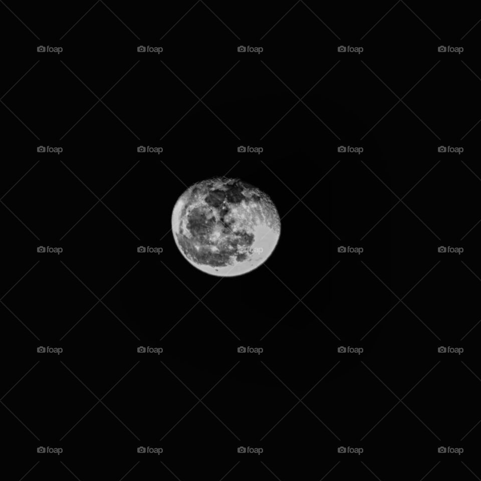 The moon through the lens of my Nikon.