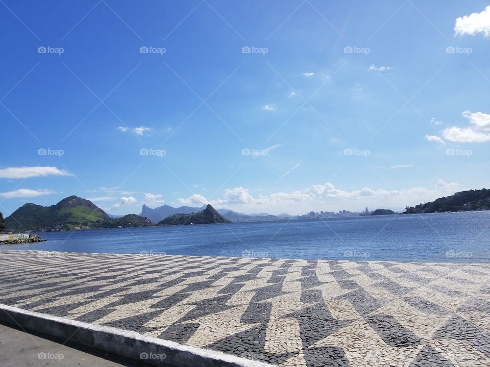 Vista da entrada da Baía de Guanabara