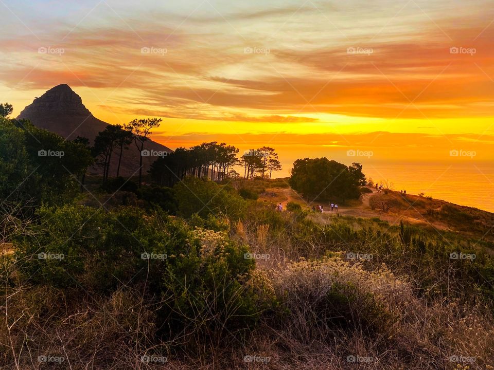 Sunset at Signal Hill, Cape Town, South Africa 