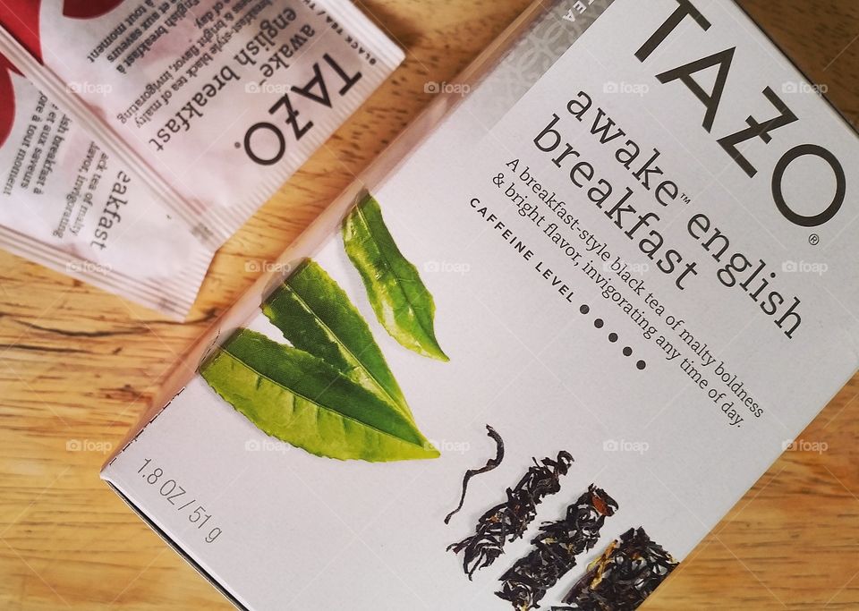 Black tea bags Tazo zen