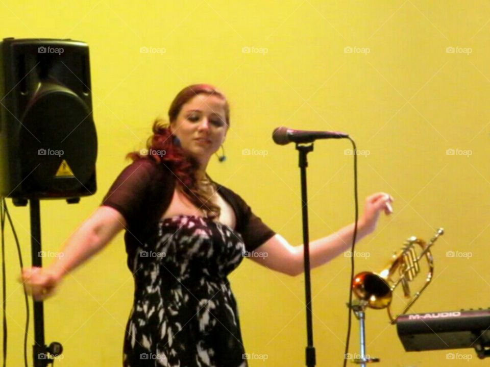 Sing and Dancing. Singing and Dancing on stage. Life's a stage.