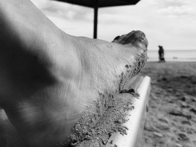 Tanning in Mamaia Resort in September