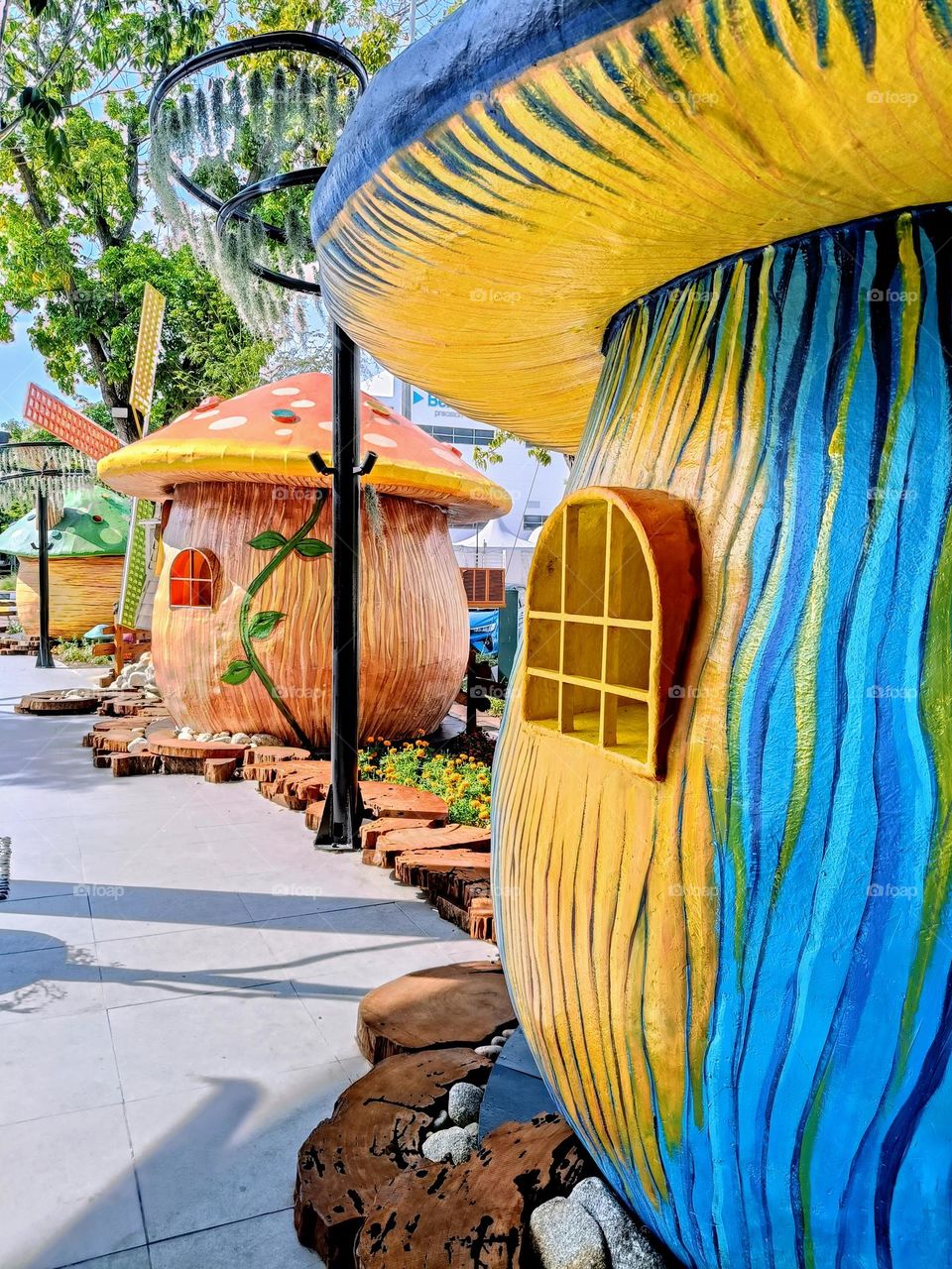 A view in the Enoki Garden at Food Bayana, Penang.