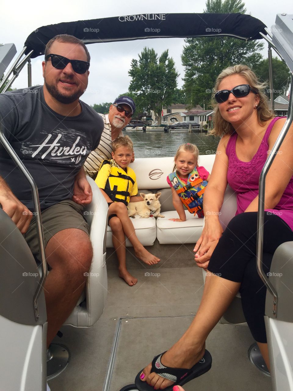 Family boat ride