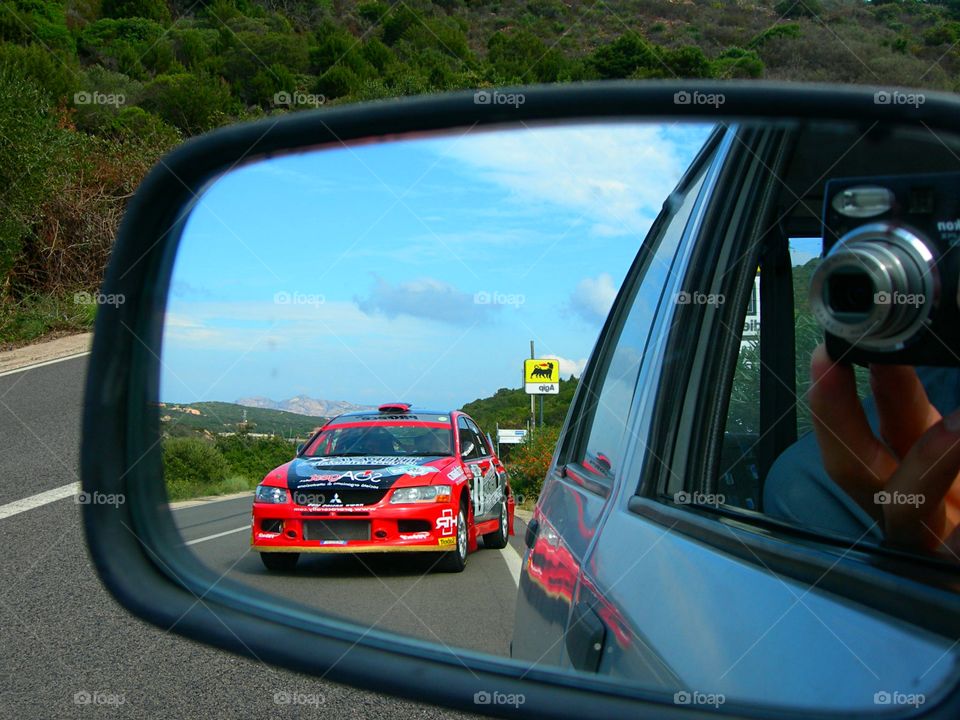 photographeur in action in a rally competition
