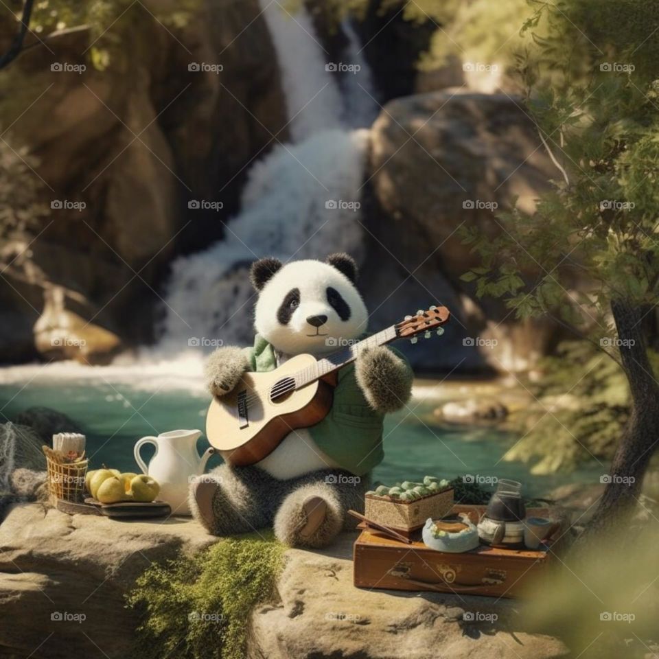 Panda with Guitar 🎸