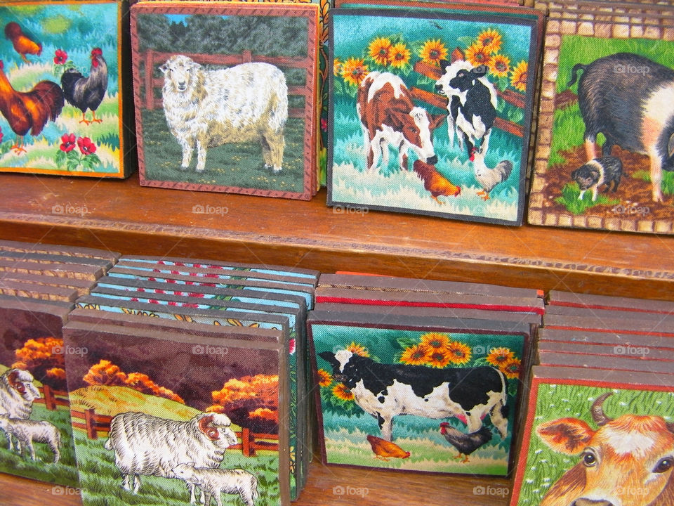 paintings place cows sheep by kshapley