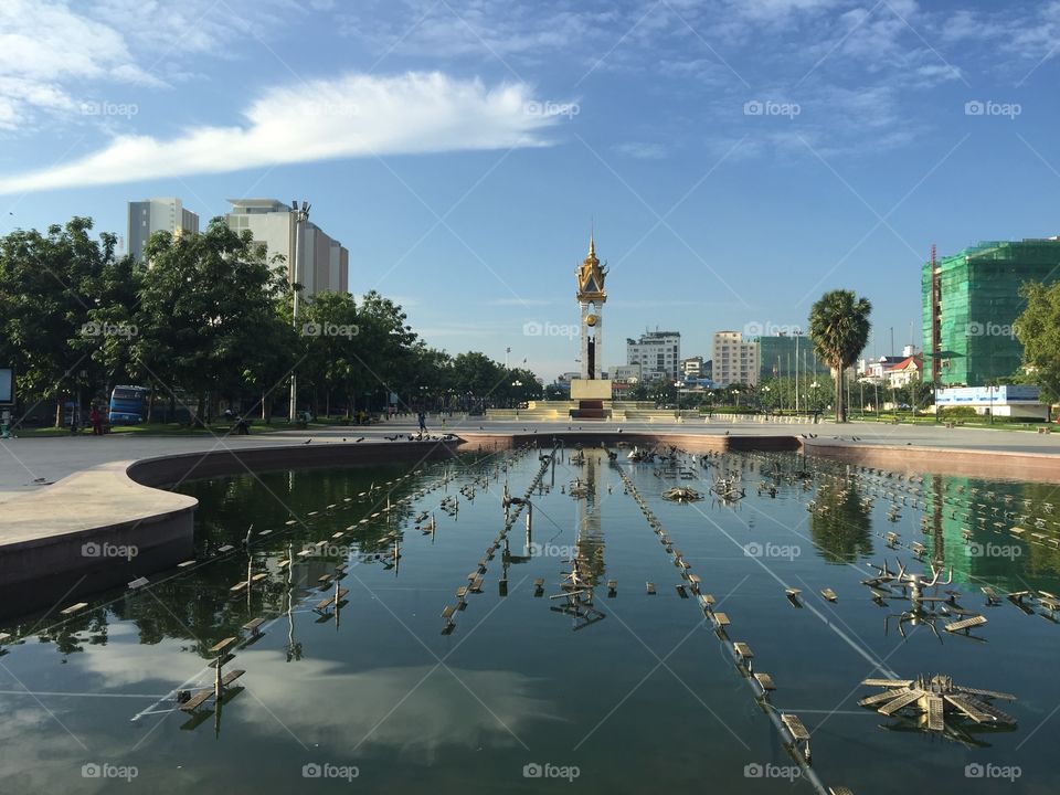 Monument of Vietnam+Cambodia 