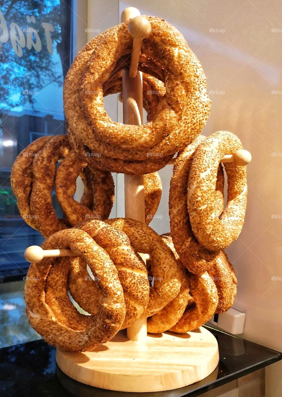 Turkish bagels simit