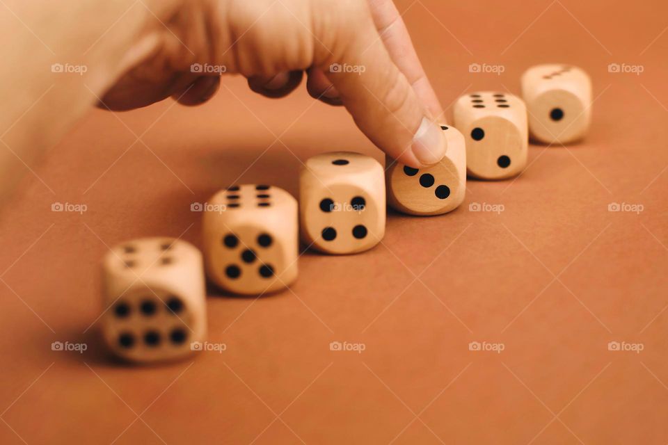 Wooden dices