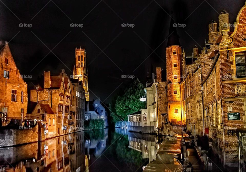 Brügge at the night