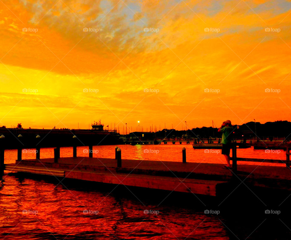 When the sun sets it creates blazing colors of pink, orange,burning reds purples, and golden yellows. One can only describe the sunset as incredibly beautiful.