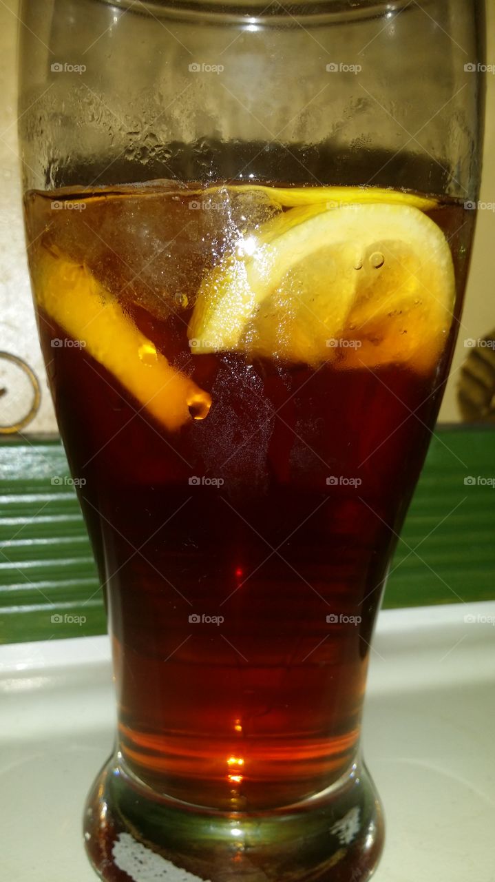 Cold Beverage w/ Lemon