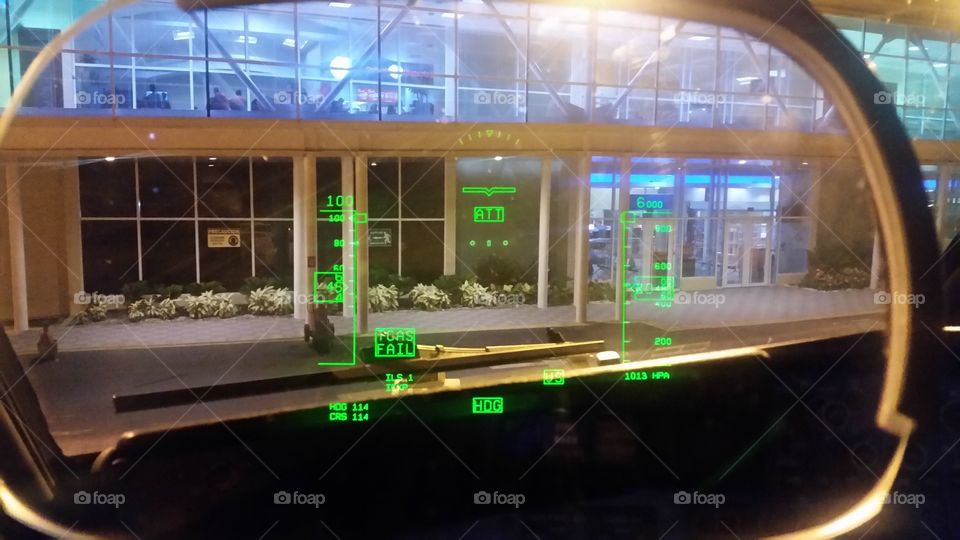 heads up display on Boeing 737