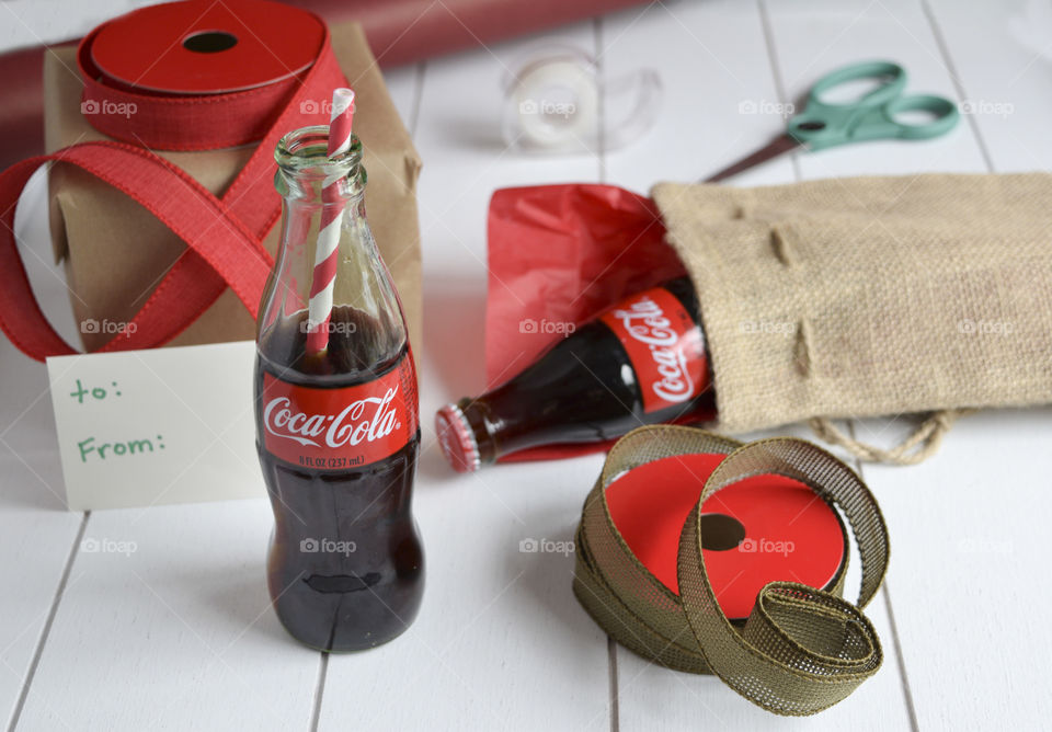 Wrapping Presents with Coke 