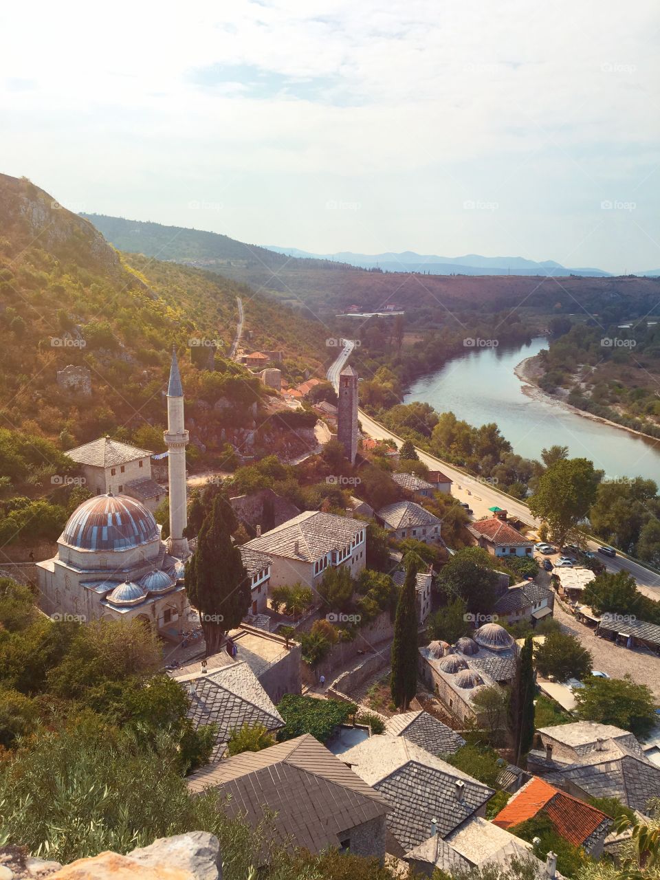 Beautiful calm morning in Pocitelj, Bosnia and Herzegovina, near Mostar. 