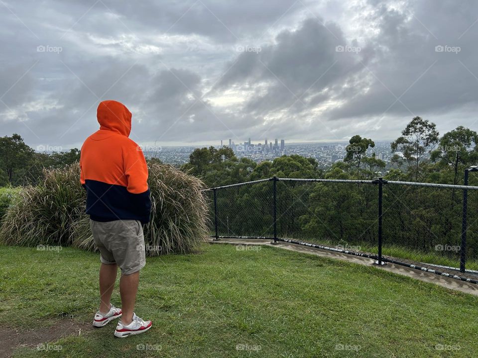 Mount Coot-tha with my Hard working man. 