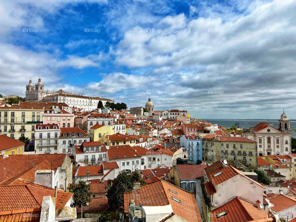 The viewpoints of Lisbon, Portugal 